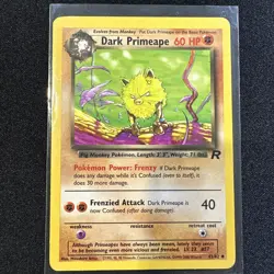 Pokemon TCG: Dark Primeape #43/82 Team Rocket TCG WOTC Vintage - Image 1