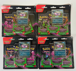 Pokemon Shrouded Fable 4-Blister Lot - Pecharunt Promo + 12 Booster Packs - Image 1