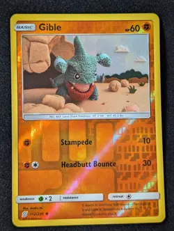 Gible 112/236 - SM Unified Minds Reverse Holo LP Pokemon TCG - Image 1