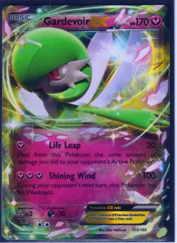 2015 POKEMON GARDEVOIR EX (Fairy-type) 106/160 -XY PRIMAL CLASH-ULTRA RARE- HOLO - Image 1
