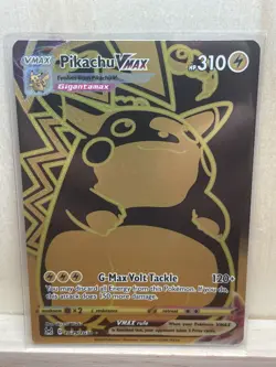Pokemon Pikachu TCG Lost Origin VMAX Gold Holo Card TG29/TG30 2022 Secret Rare - Image 1