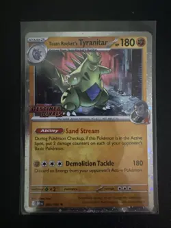 Team Rockets Tyranitar Destined Rivals Promo Card 096/182 - Image 1