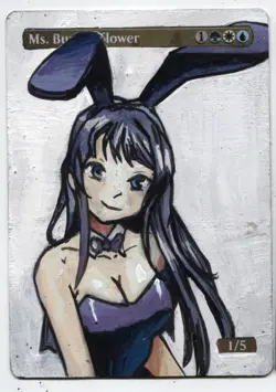 Ms. Bumbleflower MTG Altered art MAGIC Hand Painted Card Commander - Image 1