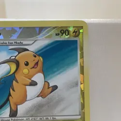 Raichu 2009 Pop Series 9 Cracked Ice Reverse Holo Card 3/17 (LP/MP) Pokemon TCG - Image 4