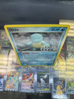 DITTO (Squirtle) Pokemon Card - 64/113 - 2007 Games Expo Stamped Promo - MINTY - Image 3