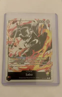 One Piece Card Game The Three Brothers ST13-001 Sabo Leader Alt Art Ink English - Image 1