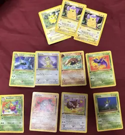 1999 Wizards Pokemon Cards And Some Are 1st Edition Non Holos - Image 2