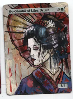 Go-Shintai of Life's Origin MTG Altered art MAGIC Hand Painted Card Commander - Image 1