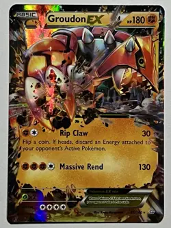 Groudon EX 85/160 (LP) Ultra Rare XY Series: Primal Clash 2015 Pokemon Card - Image 1