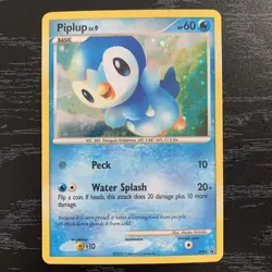 Piplup DP03 Holo Black Star Promo Pokemon Card - Light Play - Image 1