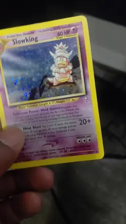 Pokemon TCG Slowking 2000 Neo Genesis Holo Rare Card 14/111 LP Condition SWIRL - Image 2