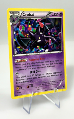 2014 Pokemon Crobat Cosmos 33/119 XY Phantom Forces LP Holo Rare Card - Image 3