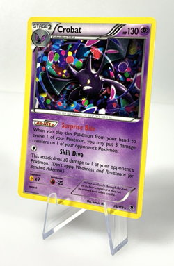 2014 Pokemon Crobat Cosmos 33/119 XY Phantom Forces LP Holo Rare Card - Image 4