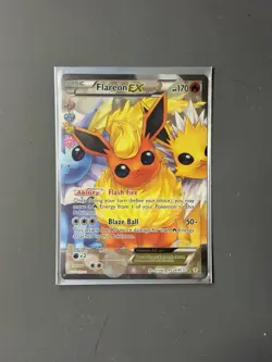 Pokemon TCG Flareon EX Ultra Rare Card RC28/RC32 Generations Radiant Collection - Image 1