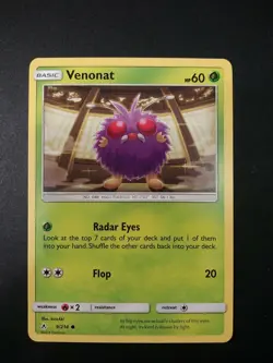 Pokemon Unbroken Bonds Venonat Common Card 9/214 NM - Image 1