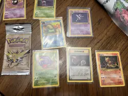 Pokemon Fossil Booster Pack | Zapdos Card Lot Freshly Pulled - Image 2