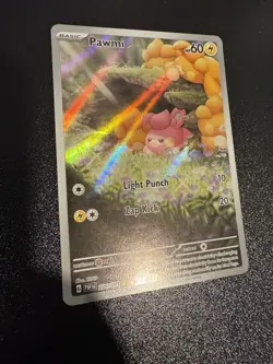 Pawmi 226/091 Full Art Illustration Rare Pokemon Card Paldean Fates NM 2024 - Image 2