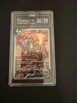 Tag 10 Entei V GG36/GG70 Crown Zenith Pokemon Card not PSA - Image 2