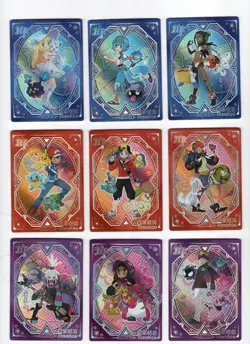 Pokemon Eif Lot HR Trainer Cards Holo Foil Ash Raihan Marnie Ethan Nessa Lana - Image 1
