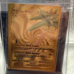 Alolan Exeggutor DX 86/100 HP 680 Gold M-NM Free Ship! P1 Gold PROMO Card - Image 1