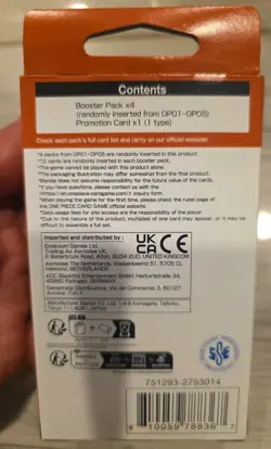 One Piece TREASURE BOOSTERS SET English 4 BOOSTER PACKS (OP-01~OP-05) Promo Card - Image 2