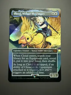 Cloud, Midgar Mercenary (Borderless) (Chocobo Track Foil) Final Fantasy Foil - Image 1