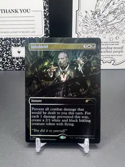 Inkshield Borderless Rainbow Foil - Secret Lair MTG Magic the Gathering - Image 1