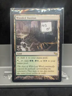 Wooded Bastion X1 MP Shadowmoor MTG Magic the gathering 2/2 - Image 1