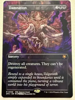 Damnation | Special Guests Borderless | NM Black Board Wipe EDH | GravesVault - Image 1