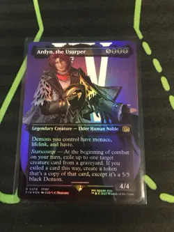 MTG Magic The Gathering Ardyn, The Usurper Foil FIN Rare 0379 Borderless - Image 1