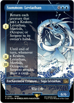 Summon: Leviathan (Borderless) Foil - 0361 - Final Fantasy - MTG - Commander - Image 1
