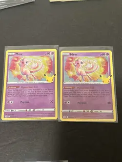 Mew 011/025 Pokemon Celebrations Holo Rare Lot of 4 Cards NM-M Pokemon TCG - Image 3