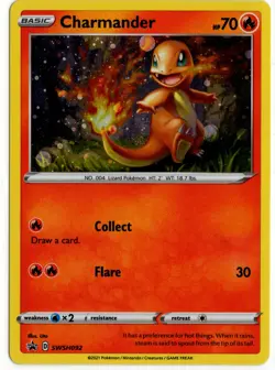 Pokemon - SWSH Charmander Black Star Promo SWSH092 NM - Image 1