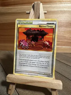 Pokemon Undaunted Uncommon Burned Tower #71/90 Near Mint or Better - Image 1