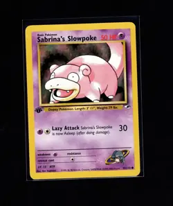 Pokemon Sabrina's Slowpoke 095/132 Gym Heroes Regular First Edition! - Image 2