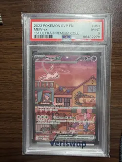 2023 POKEMON SVP EN-SV BLACK STAR PROMO 151 ULTRA-PREM COLL #053 MEW EX PSA 9 - Image 1