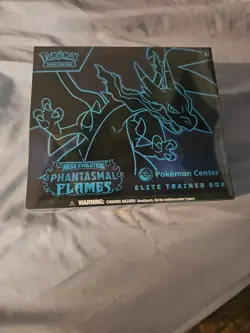 Phantasmal Flames Pokemon Center Exclusive ETB Elite Trainer Box Ships Fast - Image 1