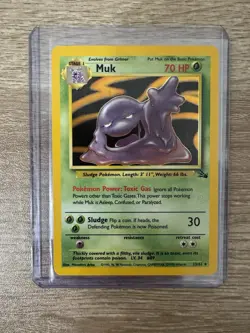 Pokemon TCG - Muk - 13/62 - Holo Unlimited - Fossil Unlimited Near Mint - Mint - Image 1