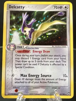 Pokemon TCG Delcatty Ex Power Keepers Holo Rare 8/108 SWIRL - Image 1
