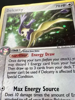Pokemon TCG Delcatty Ex Power Keepers Holo Rare 8/108 SWIRL - Image 2