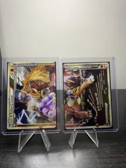 Entei & Raikou Legend - 90/95, 91/95 - Pokemon Unleashed HG&SS Full Art Holo - Image 4