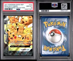 2021 Pokemon SWSH Promo Celebrations Collection Pikachu V-UNION #141 PSA 10 - Image 3