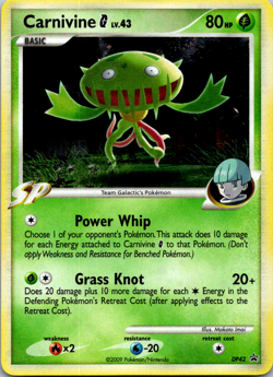 Pokemon Carnivine DP42 Holo Rare Diamond & Pearl Black Star Promo NM - Image 1