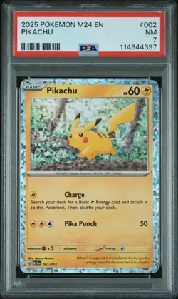 2025 Pokemon McDonald's Collection Pikachu Holo PSA 7 - Image 1