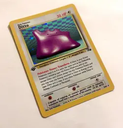 Ditto Fossil 3/62 Holo Unlimited Rare Pokemon TCG - Image 1