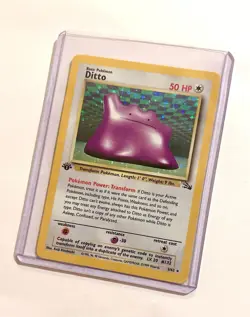 Ditto Fossil 3/62 Holo Unlimited Rare Pokemon TCG - Image 3