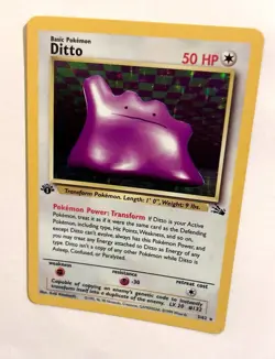 Ditto Fossil 3/62 Holo Unlimited Rare Pokemon TCG - Image 4