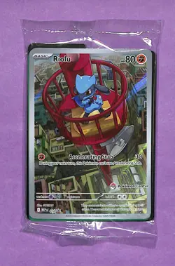 Riolu - 010 (Pokemon Center Exclusive) Mega Evolution Promo Holo (Sealed) - Image 1