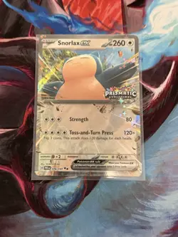 Snorlax ex 076/131 STAMPED Prismatic Evolutions Double Rare Pokemon Near Mint - Image 1