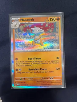 Pokemon - 151 - Marowak - 105/165 - Holo Rare - ENGLISH - NM/M - Image 1